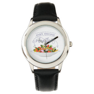 Montre Mangez plus de plantes frais motivation salade let