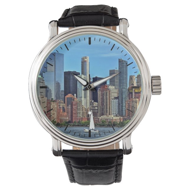 Montre Manhattan NY - Voilier Par Manhattan Skyline (devant)