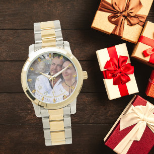 Montre Mans PHOTO Watch 25th 50th Husband N'IMPORTE QUEL 