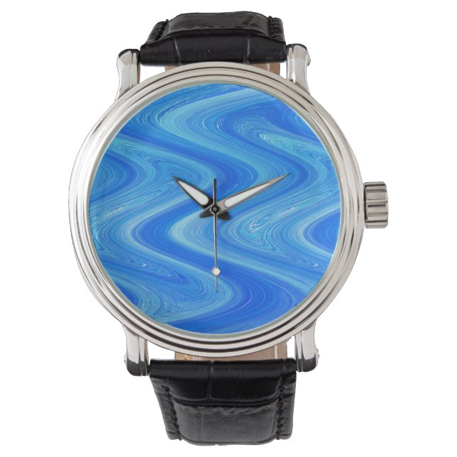 Montre marbre bleu (devant)