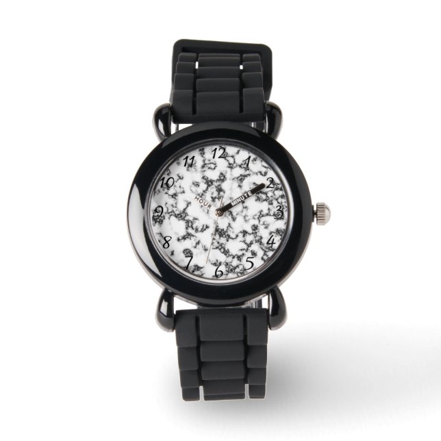 Montre Marbre noir blanc (Recto)