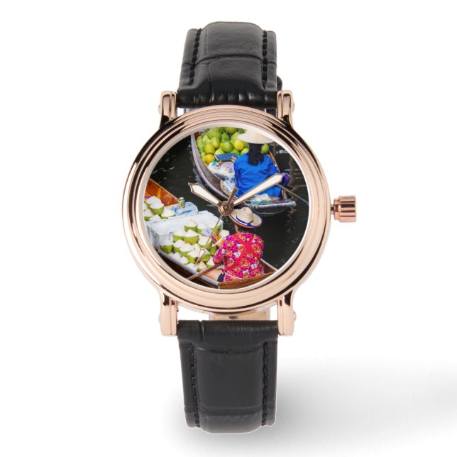 Montre Marché flottant à Bangkok (Recto)