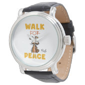 Montre marche pour la paix (Incliné)