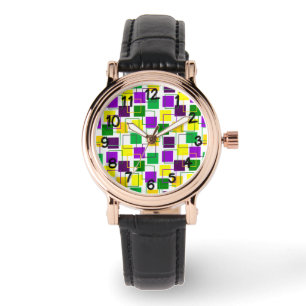 Montre Mardi Gras Carrés et grands titres