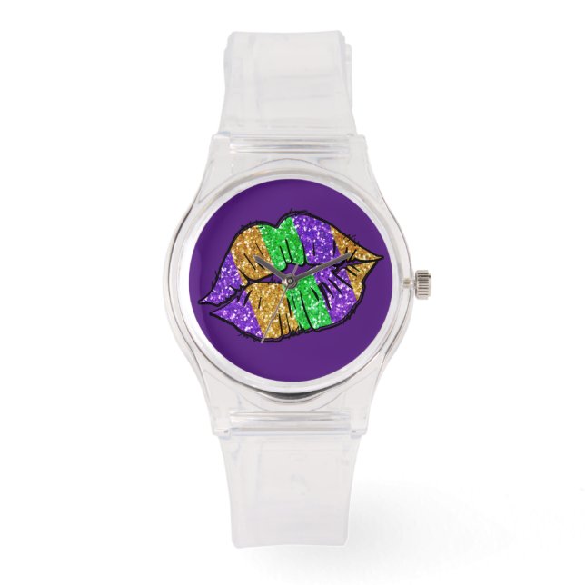 Montre Mardi Gras Kiss Watch (Recto)