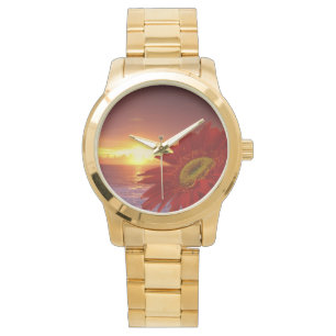Montre Marguerite et coucher du soleil de Gerber