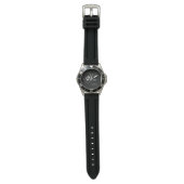 Montre Mariage Best Man Cadeau Moderne Monogramme Nom Spo (Plat)