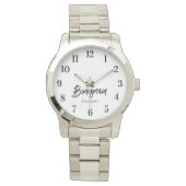 Montre Mariage Noir Blanc Noir Favoriser Cadeau (devant)