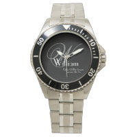 Mariage Père Du Groom Cadeau Monogramme Sport