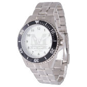 Montre Mariage (Personnaliser le nom de la mariée, le mon (Incliné)