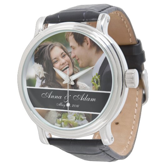 Montre Mariage Photo Keepsaké (Incliné)