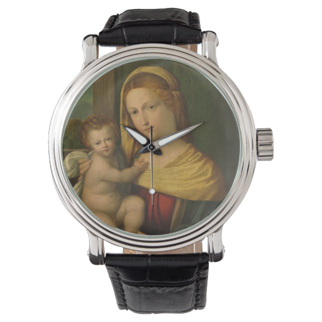 Montre Marie tenant le bébé Jésus (devant)