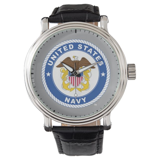 Montre Marine américaine | Officier Crest (devant)
