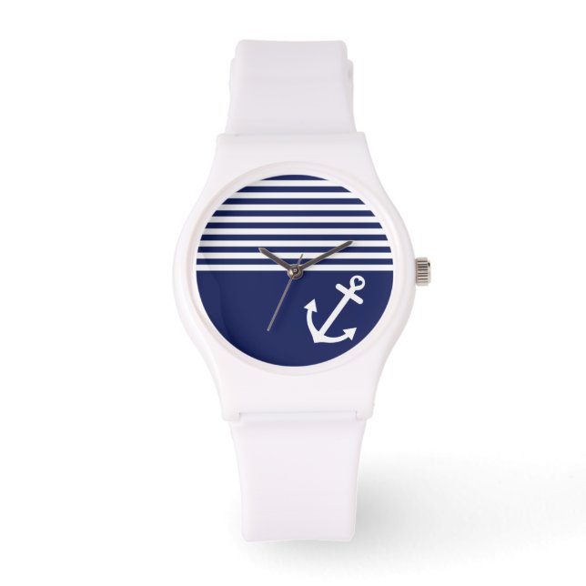 Montre Marine Ancre d'amour bleu marine (Recto)