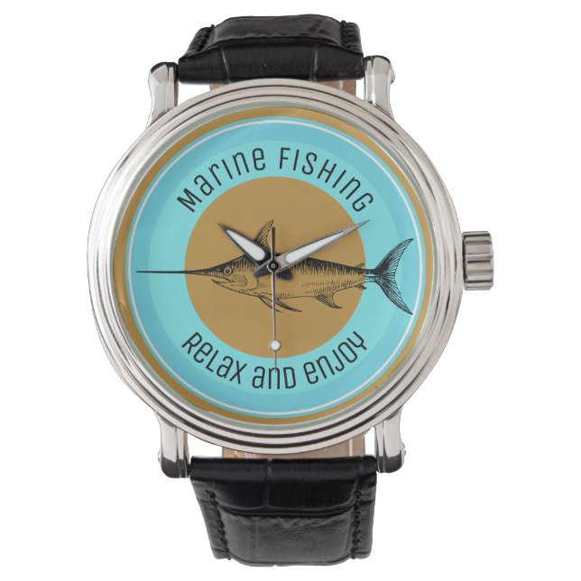 Montre Marine fishing Relax and enjoy (devant)