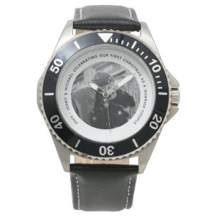 Montre Maris 1er anniversaire cadeau photo de la femme