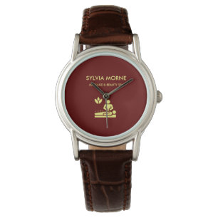 Montre Maroon moderne spa jaune silhouette