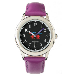 MONTRE MARQUE MODERNE MODERNE PERSONNALISABLE POURPULAIRE