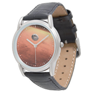 Montre Mars Science Laboratory approchant Mars.