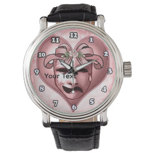 Montre Masque d'actrice mignonne