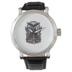 Montre Masque de gardien patriotique inspiré de la libert