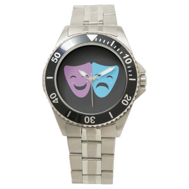 Montre Masques de drame (devant)