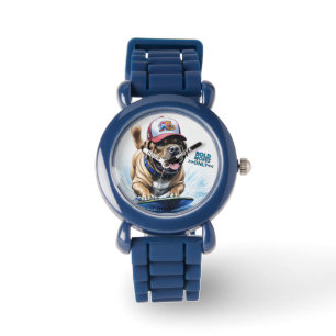 Montre Mastiff Dogue anglais planche de surf vacances