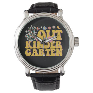 Montre Maternelle Peace Out Super Dernier Jour D'école