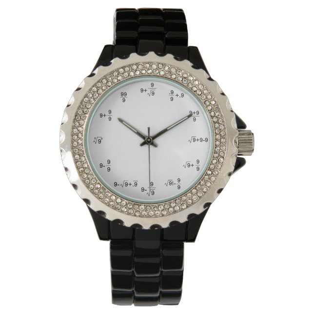 Montre Math design watch. parfait pour le geek mathématiq (devant)