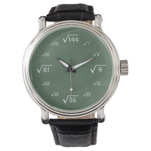 Montre Maths de racine carrée (tableau vert)