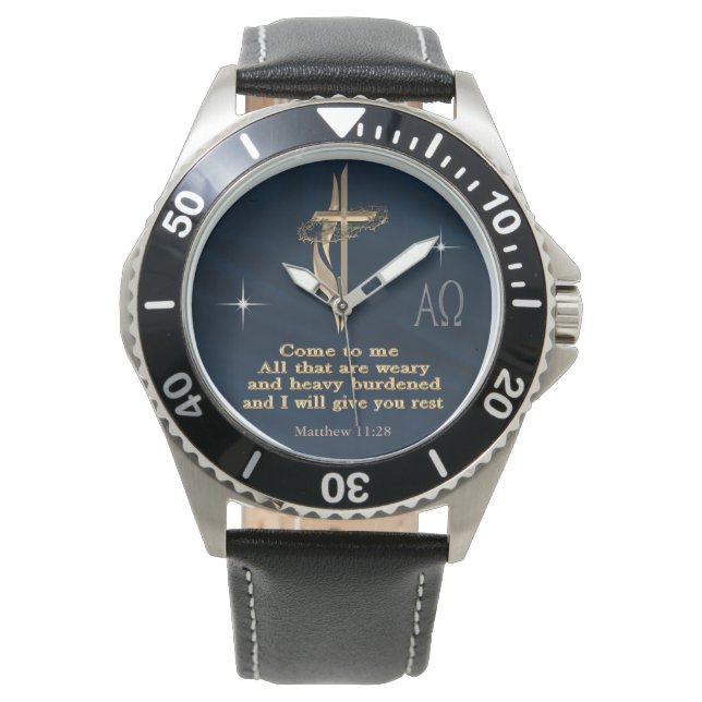 Montre Matthieu 11:28 (devant)