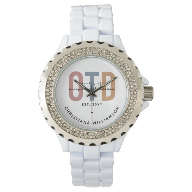 Montre Médecin de l'ergothérapie sur mesure (devant)