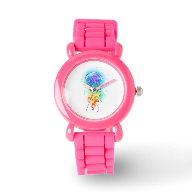 Montre Méduse arc-en-ciel (Recto)