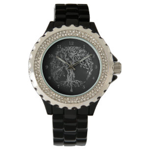 Montre Mehndi Tree of Life (Henné) (Argent)