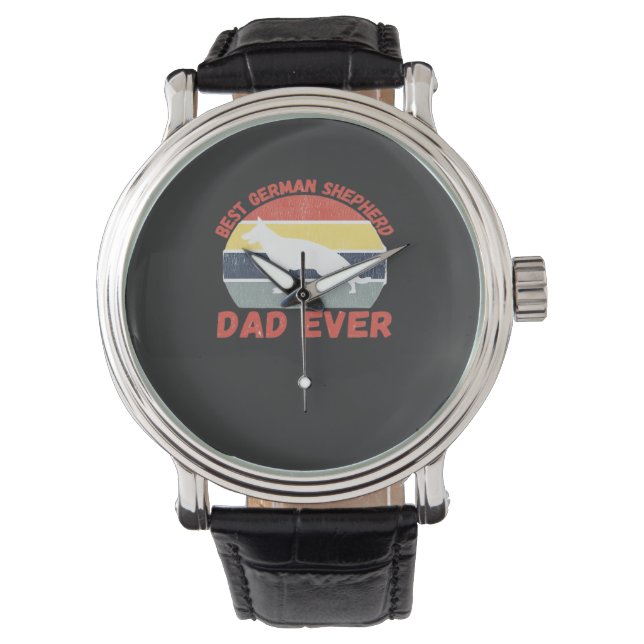 Montre Meilleur papa Berger allemand de tous les temps ci (devant)