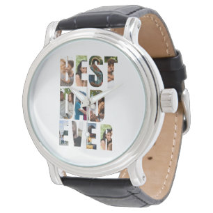 Montre Meilleur Papa du Monde Modèle de maquette de col