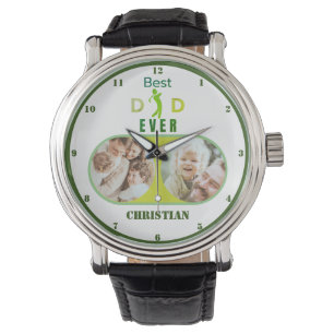 Montre Meilleur papa jamais mignon Fête des pères photo d