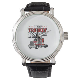 Montre Meilleur papa routier de tous les temps, modèle de