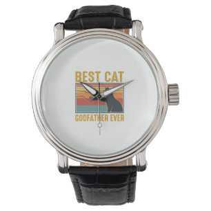 Montre Meilleur Parrain de Chat de tous les temps Design