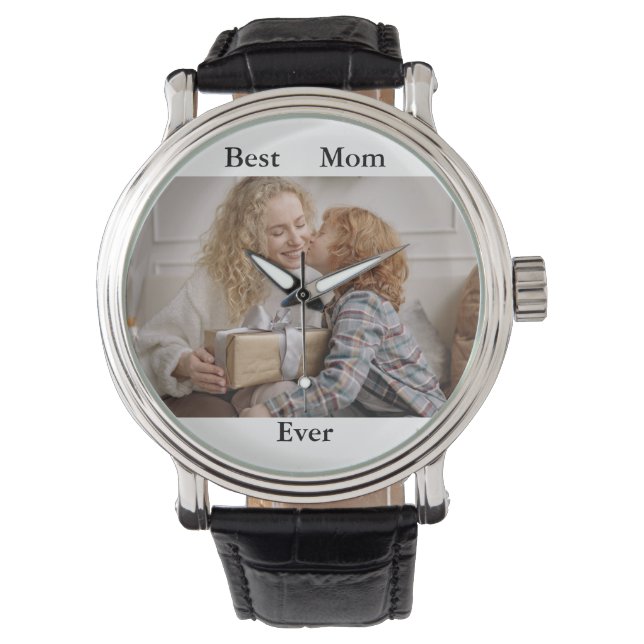 Montre Meilleure maman jamais photo (devant)