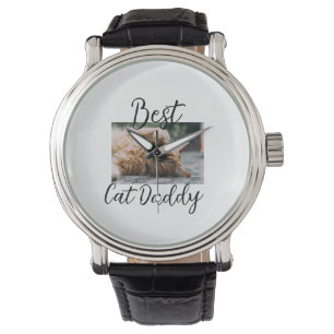 Montre Meilleurs parents de chat Papa photo de papa maman