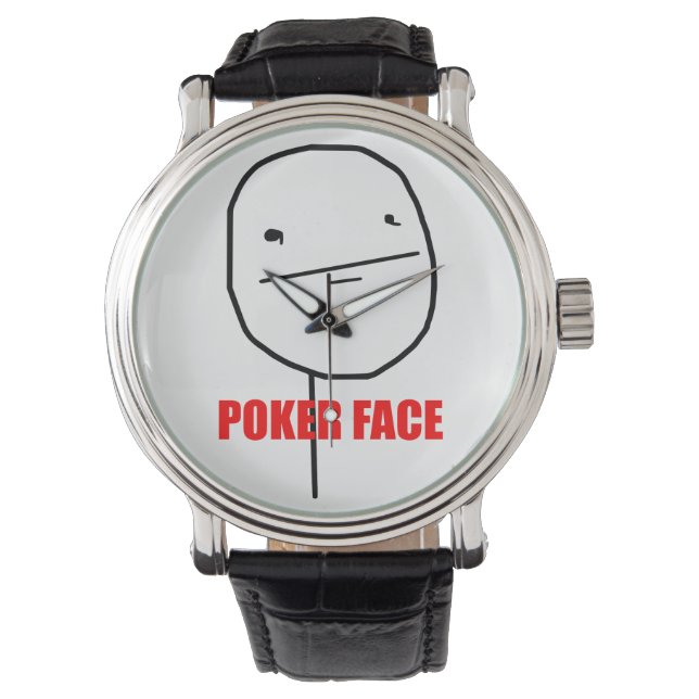 Montre Mème visage poker (devant)