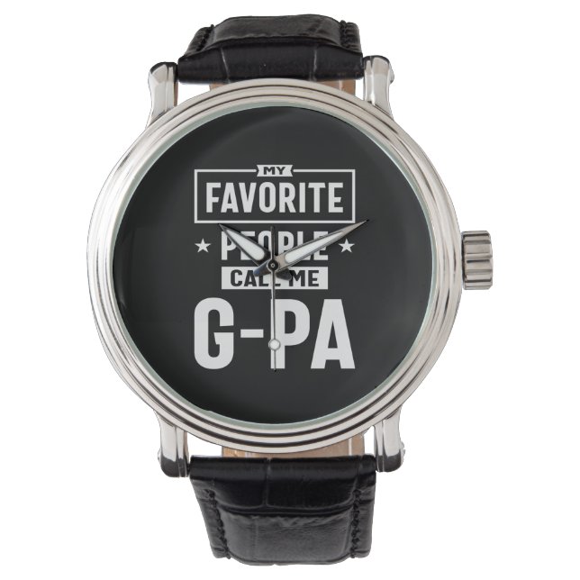 Montre Mens Cadeaux Mes Favoris Appelez-Moi G-Pa (devant)