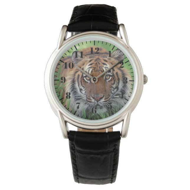 Montre Mens Classic Watch/Wildlife Tiger (devant)