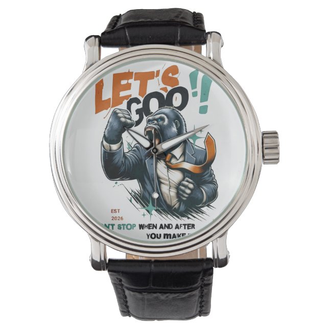 MONTRE MEN'S LET'S GOO LESSONS LEARN SILVER EWATCH  (devant)