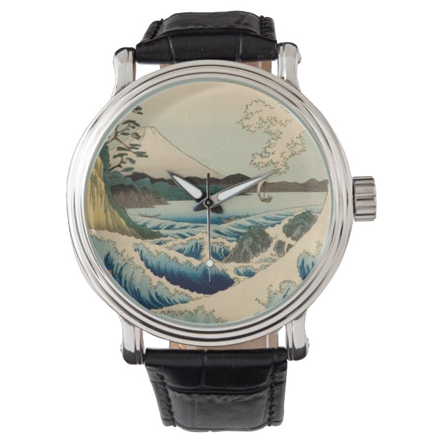 Montre Mer japonaise de Satta Hiroshige Art (devant)