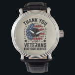 Montre Merci Anciens combattants Tournesol Jour des ancie<br><div class="desc">Merci Anciens combattants Tournesol Hommage à la Journée des anciens combattants</div>