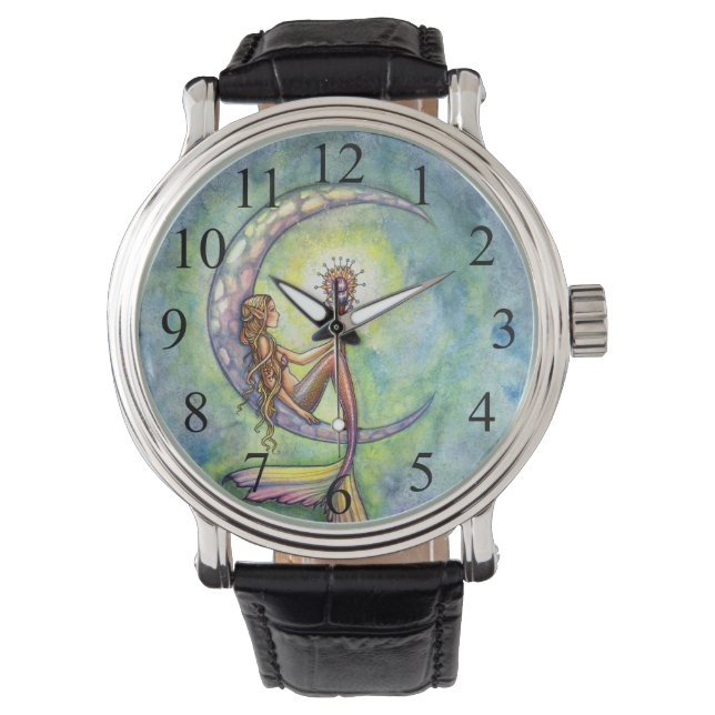 Montre Mermaid Moon Imaginaire Art (devant)