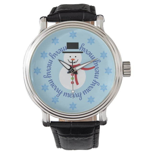 Montre Merry Merry Snowman Winter Watch (devant)