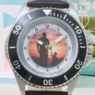 Montre Messages et photo pour la fête des Pères
